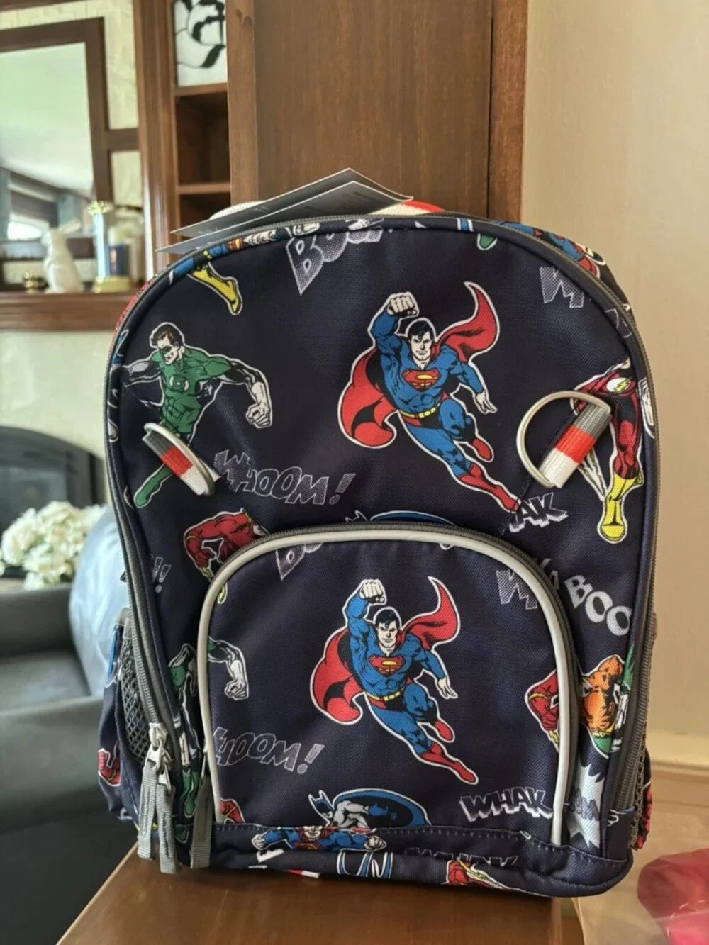 POTTERY BARN School BACKPACK MARVEL COMIC AVENGER HERO Superman travel SET 2
